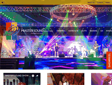 Tablet Screenshot of mastersound.in